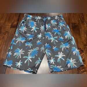 Public Record Grey w/ Palm Trees Standard Fit Shorts Men’s Size M